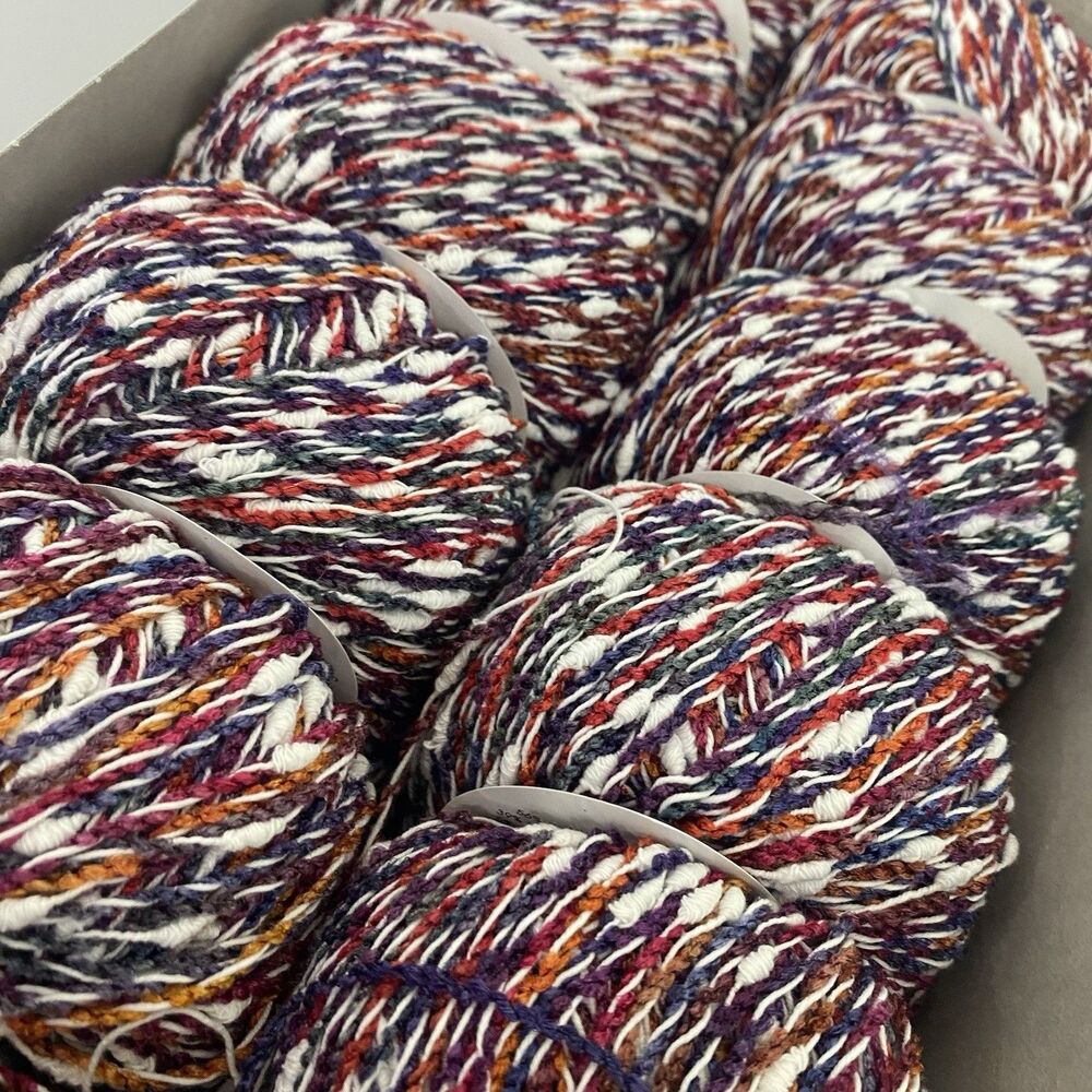 Missoni Filati Lima Yarn Lot 12 Skeins Color 501 Italy Cotton Blend Boxed